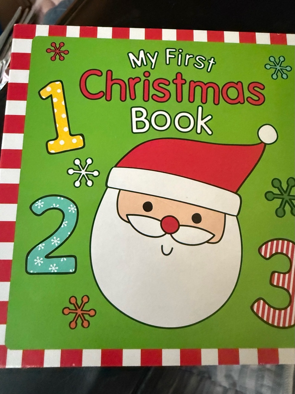 My First Christmas Book - Green Santa Holiday Board Book